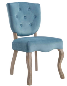 Blue armless chair rental Denver, CO
