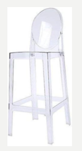 Ghost Stool with Back Rest rental Baltimore, MD