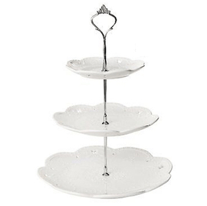 White Three Tier Dessert Tray rental Philadelphia, PA