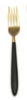 Black and gold salad fork rental in Phoenix, AZ