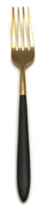 Black and gold dinner fork rental Philadelphia, PA