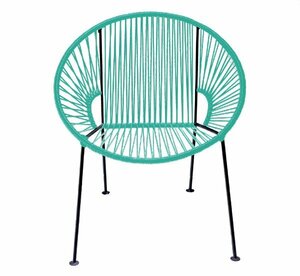 Teal PVC Cord Chair rental Atlanta, GA