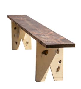  White Antique Bench rental Denver, CO