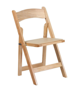 Natural Folding Chair rental Denver, CO
