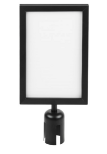 Vertical stanchion sign holder rental Philadelphia, PA