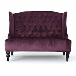 Amethyst Velvet Settee rental Denver, CO
