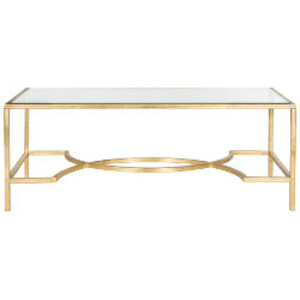 Gold & Glass Coffee Table rental Denver, CO
