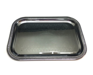 Rectangle Chrome Serving Tray rental Denver, CO