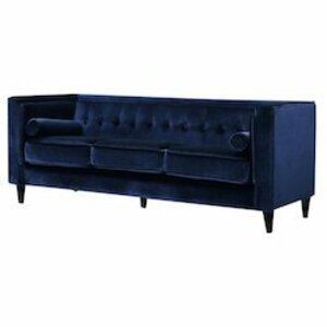 Navy Velvet Sofa rental Salt Lake City, UT