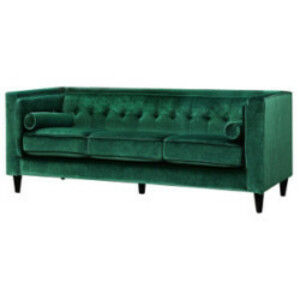 Emerald Velvet Sofa rental Denver, CO