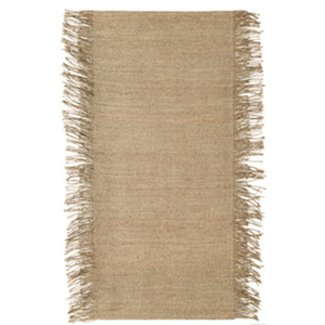 4.5x7 Natural Fringe Rug rental Phoenix, AZ