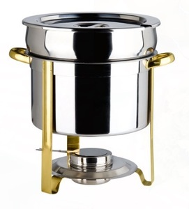 Brass Trim Marmite 5 QT Chafing Dish rental Atlanta, GA