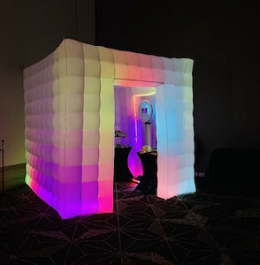 LED Closed Photo Booth rental Austin, TX