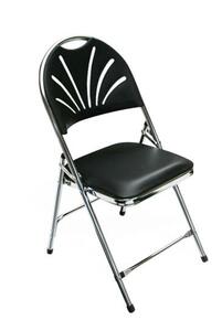 Black Padded Folding Chair rental Austin, TX