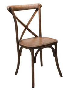 Cross Back Wooden Chair rental Miami-Ft. Lauderdale, FL