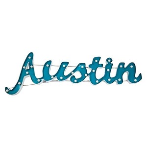 Lighted Austin Sign rental Miami-Ft. Lauderdale, FL