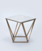 White and Gold Modern Side Table rental in Miami-Ft. Lauderdale, FL