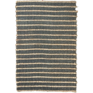 6x9 Blue Striped Jute Rug rental Miami-Ft. Lauderdale, FL