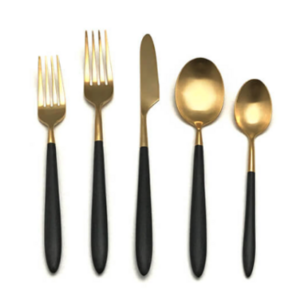 Black & Gold Flatware rental Miami-Ft. Lauderdale, FL