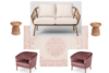 White and Blush Lounge SEt rental in Miami-Ft. Lauderdale, FL