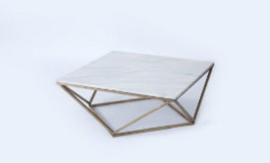 Lindy Gold Modern Coffee Table rental Miami-Ft. Lauderdale, FL