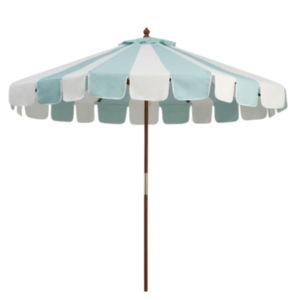 Teal & White Striped Umbrella  rental Miami-Ft. Lauderdale, FL