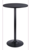 Black matte cocktail table rental in Miami-Ft. Lauderdale, FL