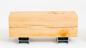 Modern Wood Bench rental Los Angeles, CA