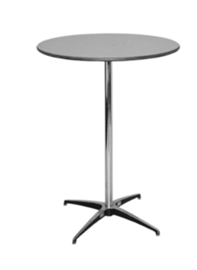 Round Pedestal Table rental Chicago, IL