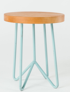 Short Wooden Cafe Stool rental Los Angeles, CA