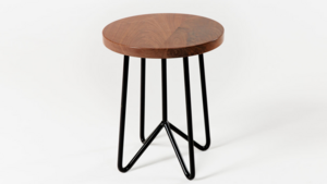 Wooden Cafe Stool with Walnut Top  rental Los Angeles, CA