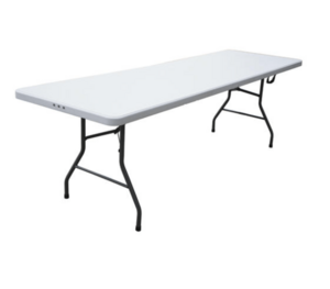8' White Rectangular Banquet Table rental Chicago, IL