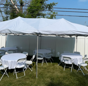 10 x 20 Pop Up White Tent rental Chicago, IL