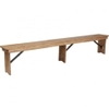 Antique Rustic Wood 8' Bench rental in Chicago, IL