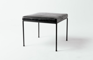 Black Leather Side Table rental Los Angeles, CA