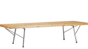 Nelson Bench with Metal Legs rental Los Angeles, CA