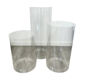 Clear Pedestals Set of 3 rental Miami-Ft. Lauderdale, FL