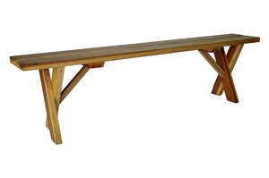 Natural Wood Bench rental Los Angeles, CA