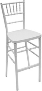 White Chiavari Barstool rental Los Angeles, CA