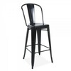 Black Metal Barstool With Back rental in New York, NY