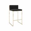 Paramount Stool Polished Gold and Black  rental in New York, NY