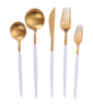 White Handle w/ Gold Flatware rental in Chicago, IL