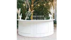 1/4 Circle White Bar rental Phoenix, AZ