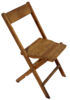 Wood Slatted Folding Chair rental in Austin, TX