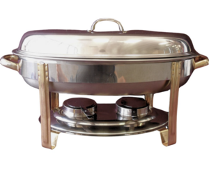 Oval Chafer with Gold Accents - 6QT rental Dallas-Ft. Worth, TX