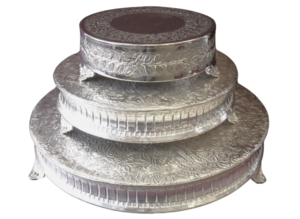Round Silver Plated Cake Platter rental Dallas-Ft. Worth, TX