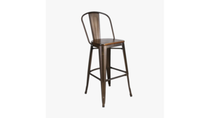 Rustic Bar Stool w/ Back rental Nashville, TN