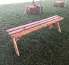Wood pine bench rental in Houston, TX