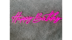 Neon HBD Sign rental Houston, TX