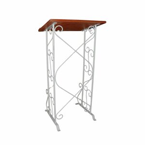 White Wrought Iron Podium rental Dallas-Ft. Worth, TX